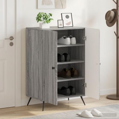 vidaXL Skriňa na topánky BREDA 59,5 x 39,5 x 90 cm Kompozitné drevo