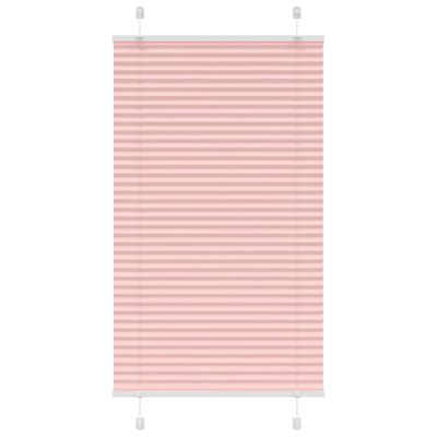 vidaXL Plisovaná roleta ružová 75x150 cm šírka látky 74,4 cm polyester