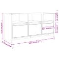 vidaXL TV skrinka hnedý dub 102x37,5x52,5 cm drevotrieska