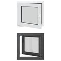 vidaXL Otočné a sklopné okno do suterénu RISOR 50 x 50 cm PVC a sklo