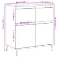 vidaXL Komoda sivý dub sonoma 60x35x70 cm spracované drevo