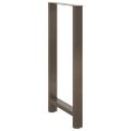 vidaXL Nohy barového stola, prírodná oceľ, 2 ks, 60 x (110-111) cm, oceľ