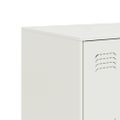 vidaXL Komoda biela 99x39x73 cm oceľ