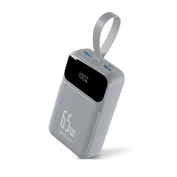 Power bank Forever Vibe-TB65 PD QC 65W 20000 mAh strieborná