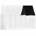 vidaXL Klietka pre králiky Strieborná 300 x 100 x 210 cm