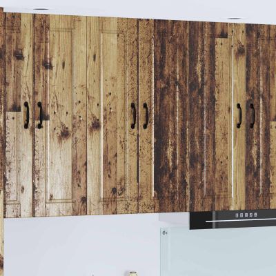vidaXL Nástenná skrinka PORTO Staré drevo 60 x 31 x 100 cm