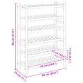 vidaXL Regál na topánky 68 x 28 x 96 cm Bambus Prírodná