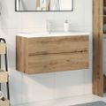 VidaXL drezová skrinka so vstavaným umývadlom a batériou Artisan Dub
