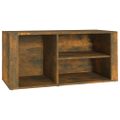 vidaXL Botník dymový dub 100x35x45 cm spracované drevo