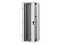19'' stojanový rozvádzač 42U/800x1200mm presklené dvere, IP20 nosnosť 800kg svetlošedý RAL7035