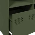 VidaXL Príborník Olive Green 135x39x73,5 cm Oceľ valcovaná za studena