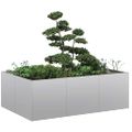 VidaXL kvetináč 120x80x40 cm Pozinkovaná oceľ