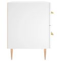 vidaXL Nočné stolíky 2 ks biele 40x35x47,5 cm kompozitné drevo