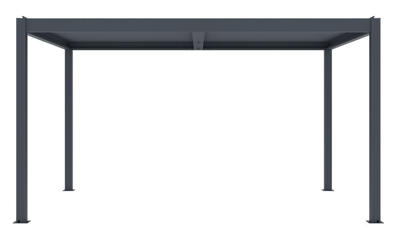 Bioklimatická pergola G21 Austin 4x3 m, antracitová hliníková