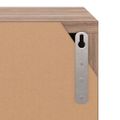 vidaXL TV skrinka, sivý dub sonoma 88,5x27,5x30,5 cm, kompozitné drevo