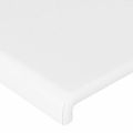vidaXL Čelo postele s LED biele 80x5x78/88 cm umelá koža