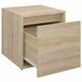 vidaXL Box so zásuvkou, dub sonoma 40,5x40x40 cm, kompozitné drevo