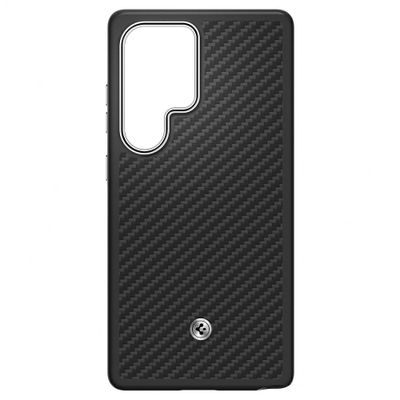Obal Samsung Enzo Aramid pre Samsung Galaxy S25 Ultra čierno-strieborný
