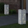 vidaXL Solárne LED svetlo na chodník 2 ks Teplá biela 18 x 18 x 50 cm