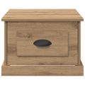 vidaXL Konferenčný stolík Remeselný dub 50 x 50 x 35 cm