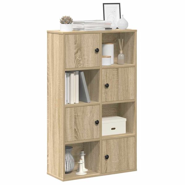 vidaXL Knižnica dub sonoma 60x24x101,5 cm kompozitné drevo