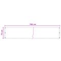 vidaXL Balkónová obrazovka Biela 75 x 700 cm HDPE a hliník
