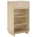 vidaXL Skriňa na topánky 48 x 38 x 87,5 cm Kompozitné drevo Dub sonoma