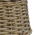 vidaXL Tienidlo lampy hnedé 20x15 cm prútené