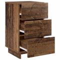 vidaXL Nočný stolík Staré drevo 33,5 x 34,5 x 60 cm Kompozitné drevo