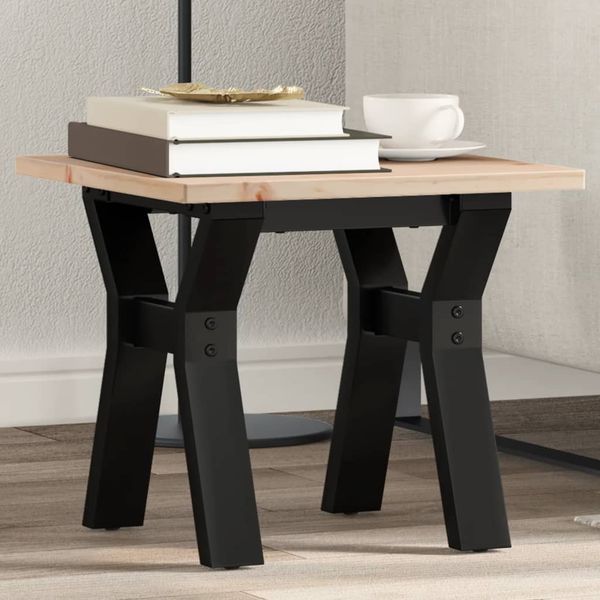 vidaXL Konferenčný stolík v tvare Y 40x40x35 cm borovica a oceľ