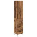 vidaXL Highboard Staré drevo 34,5 x 34 x 90 cm Kompozitné drevo