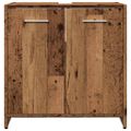 vidaXL Skrinka na umývadlo staré drevo 60x33x60 cm kompozitné drevo