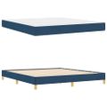 vidaXL Posteľ s pružinovým rámom s matracmi Modrá 180 x 200 cm látka
