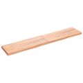 vidaXL Stolová doska svetlohnedá 200x40x(2-6)cm ošetrený masív hrany