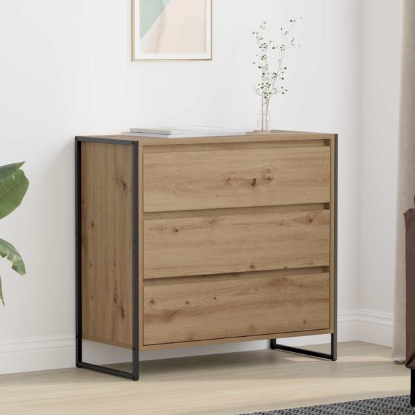 vidaXL Servírovacia skriňa Remeselnícky dub 79 x 36 x 75.5 cm