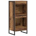 vidaXL Knižnica 40 x 30 x 86,5 cm Kompozitné drevo Staré drevo