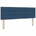 vidaXL Posteľ s pružinovým rámom s matracmi Modrá 200 x 140 cm látka