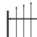 vidaXL Hrotová brána ASTEN 200 x 166 cm Čierna