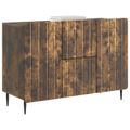 vidaXL Servírovacia skriňa so zásuvkou Dymový dub 89 x 34,5 x 62 cm