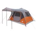 vidaXL Rodinný stan so strechou Šedá a oranžová 305 x 275 x 190 cm