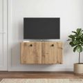 vidaXL Nástenná TV skrinka 59,5 x 31 x 30 cm Dub artisan