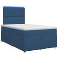 vidaXL Posteľ boxspring s matracom Modrá 120 x 190 cm Látka