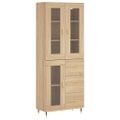 vidaXL Vysoká skrinka dub sonoma 69,5x34x180 cm spracované drevo
