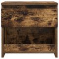 vidaXL Nočný stolík dymový dub 40x30x39 cm spracované drevo