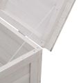 vidaXL Záhradný úložný box, biely 150x50x56,5 cm, jedľový masív
