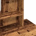 vidaXL toaletný stolík s LED Old Wood 86,5x35x136 cm