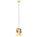 vidaXL Industriálna závesná lampa 25 W mosadzná 19 cm okrúhla E27
