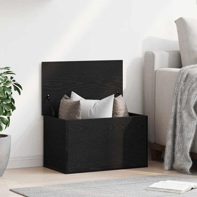 vidaXL Úložná krabica Čierny dub 60 x 35 x 35 cm Kompozitné drevo