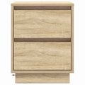 vidaXL Nočný stolík 2 ks Sonoma dub 39 x 34,5 x 50 cm Kompozitné drevo