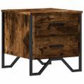 vidaXL Nočný stolík dymový dub 40x41x40 cm kompozitné drevo